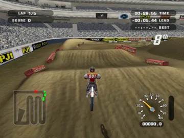 MX Unleashed (USA) screen shot game playing